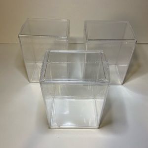 Lot Of 3 Funko Pop! Acrylic Clear Hard Case Protector Funko Pop Case